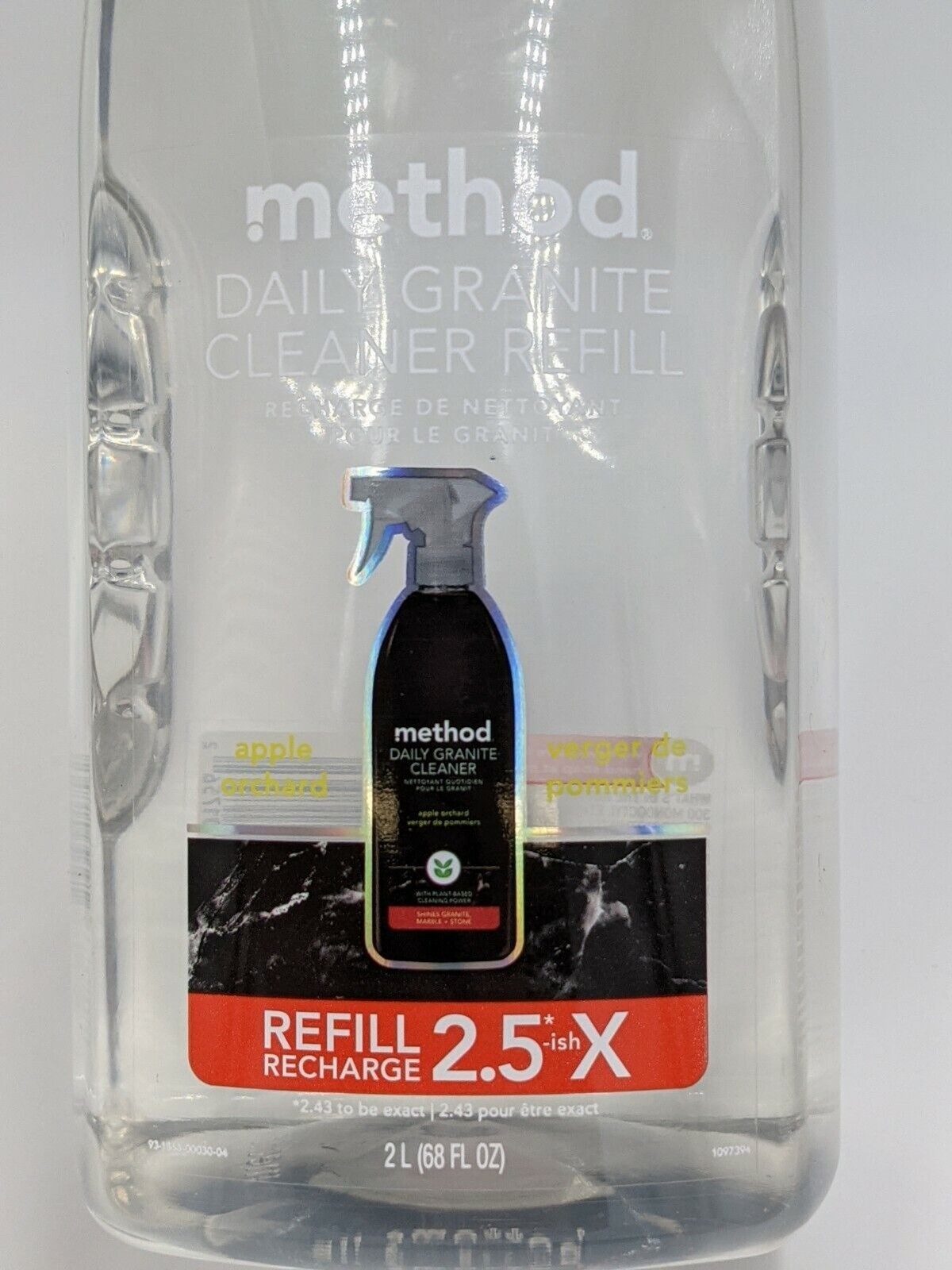 Method Daily Granite Cleaner Refill 68 FL Oz Apple Orchard SEALED