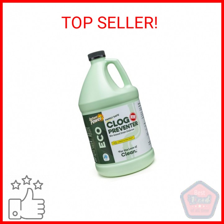 Instant Power Eco Clog Preventer – Enzyme Drain Cleaner Liquid and Deodorizer fo