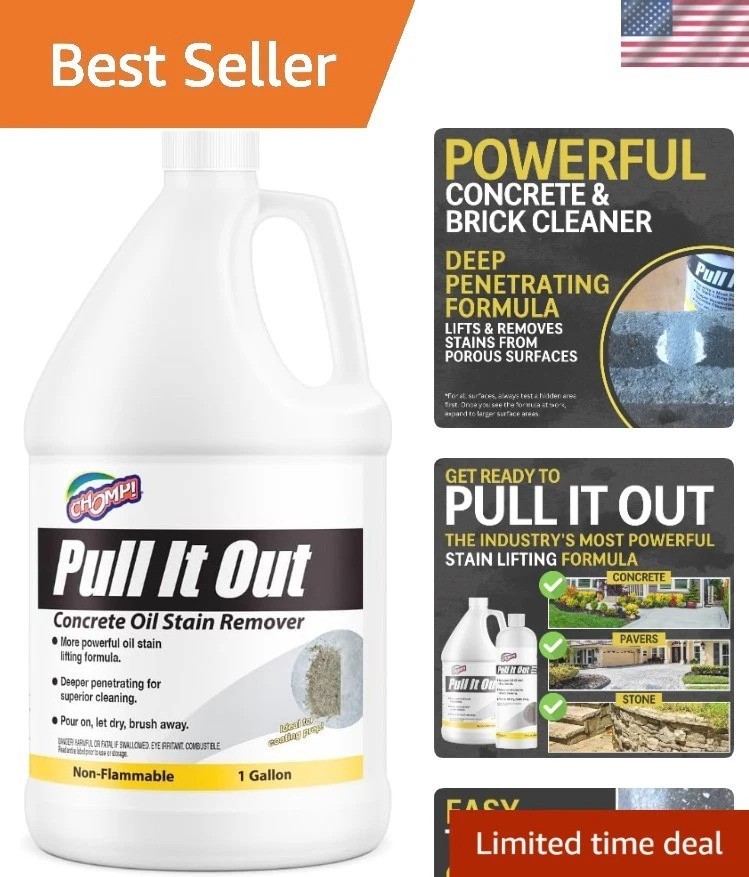 Pull It Out 128 Fl Oz Oil Stain Remover for Concrete – Safe & Effective Cleaning