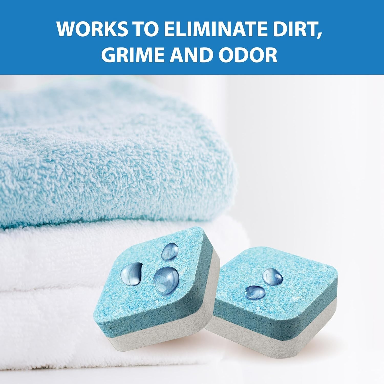 Enzyme-Activated Washing Machine Cleaner Tablets – 12 Unscented Supply