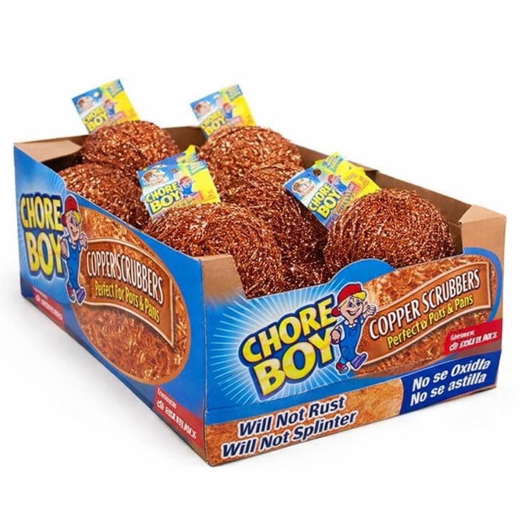 Chore Boy Copper Scrubber Dish Pan Cleaning Scouring Pads 36 PCS