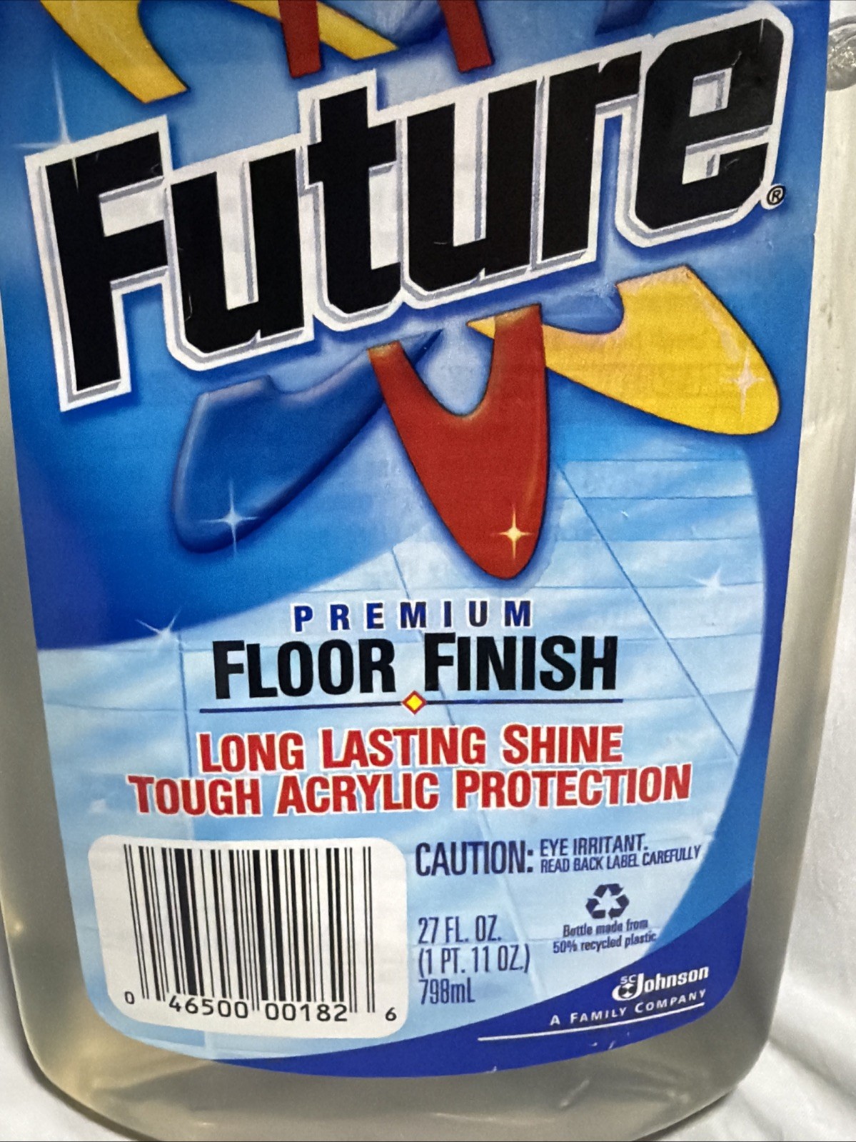 SC Johnson FUTURE Premium Floor Finish Long Lasting Shine 75% Full 2000