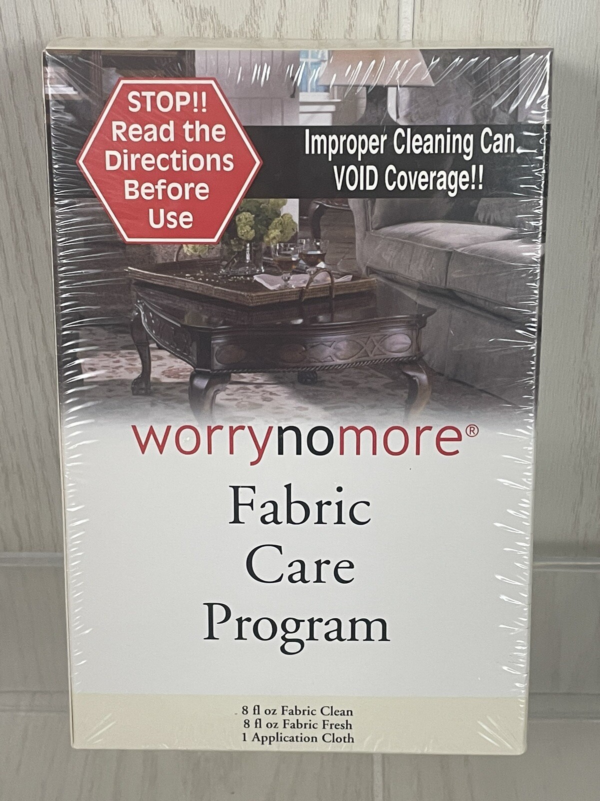 Worry No More Fabric Care Program Clean Fresh Uphostery Cloth New Sealed