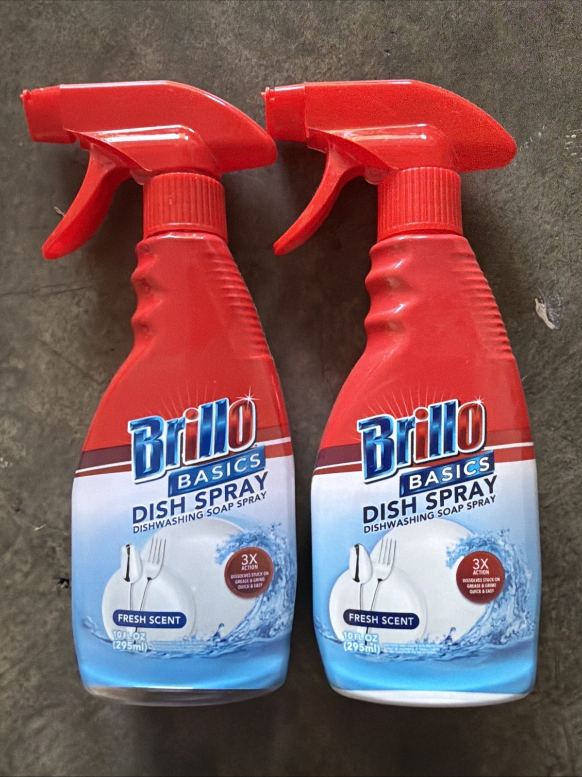 Brillo Basics Fresh Scent Dish Soap Spray – 10 oz SET OF 2 FREE SHIPPING