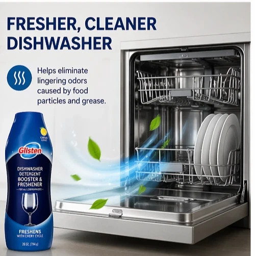 Glisten Dishwasher Detergent Booster & Freshener 28oz Each – PACK OF 2