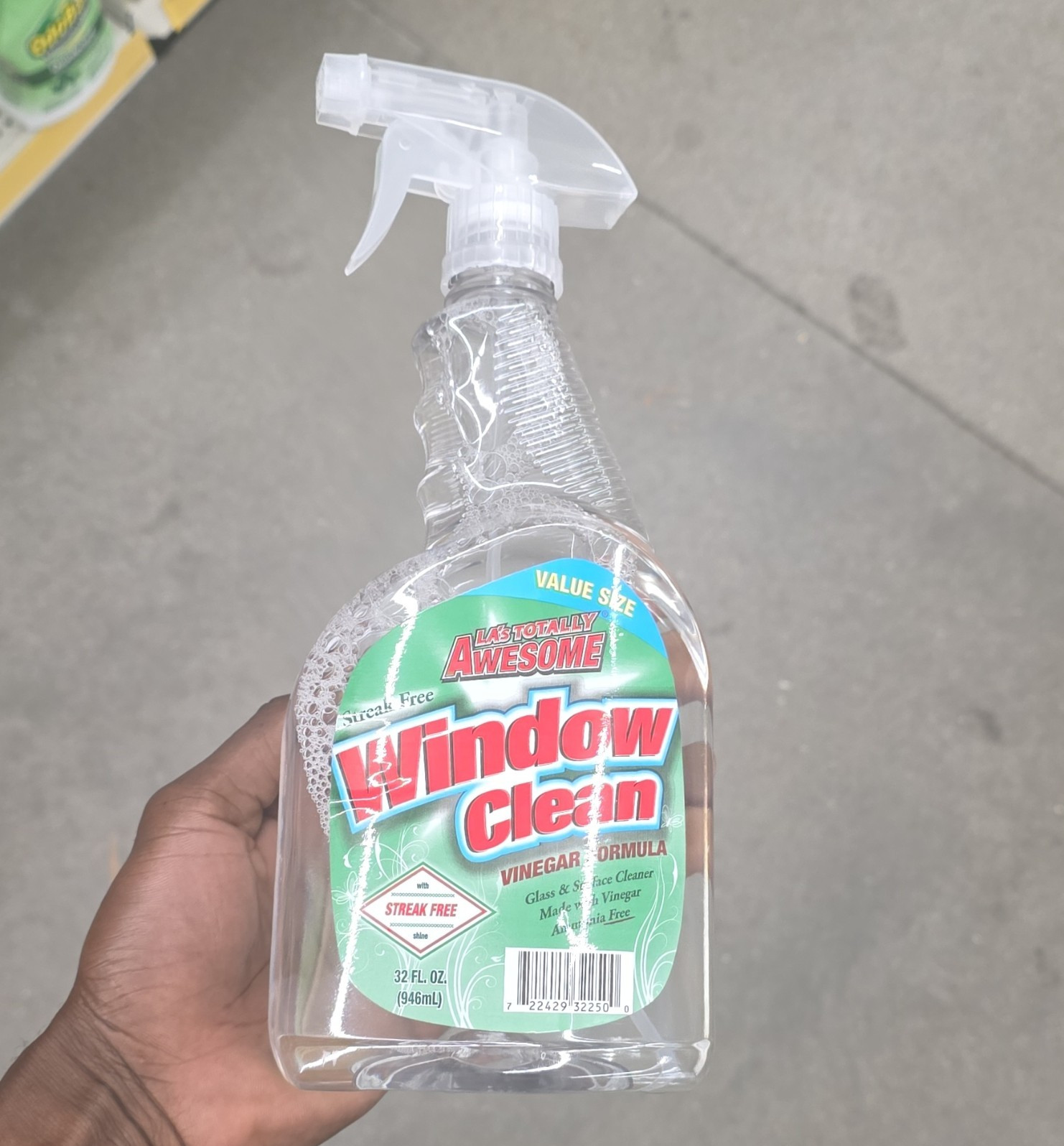 LA’s Totally Awesome Vinegar Window Cleaner Spray Streak Free 32 fl oz
