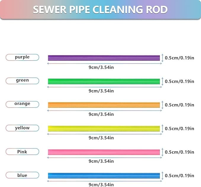 New Sani Sticks Drain Cleaner And Deodorizer 72 pack (Color Set 6) Best Deal USA