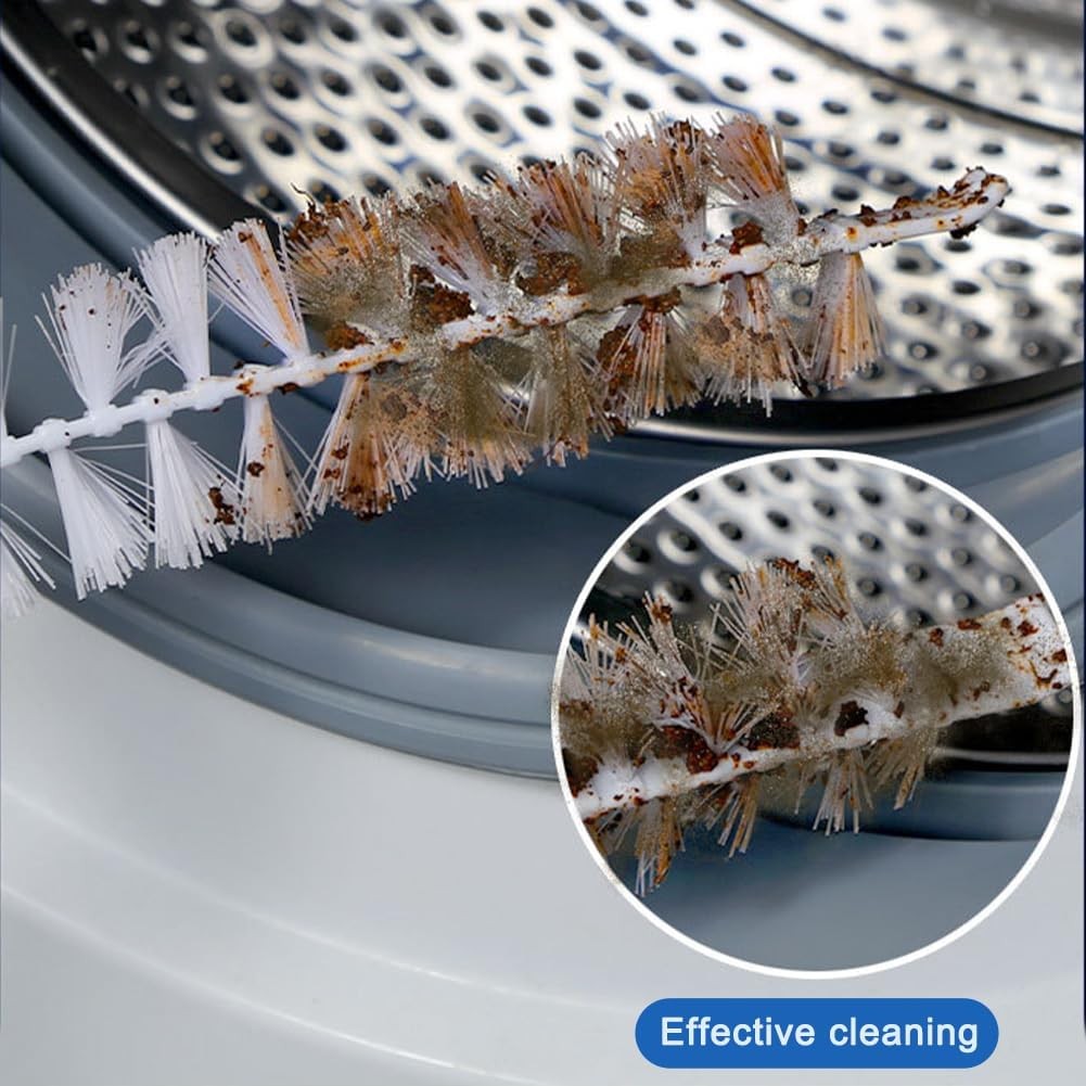 2pcs Washing Machine Cleaning Brushs, Flexible Bendable Slot Cleaning Brush 60cm