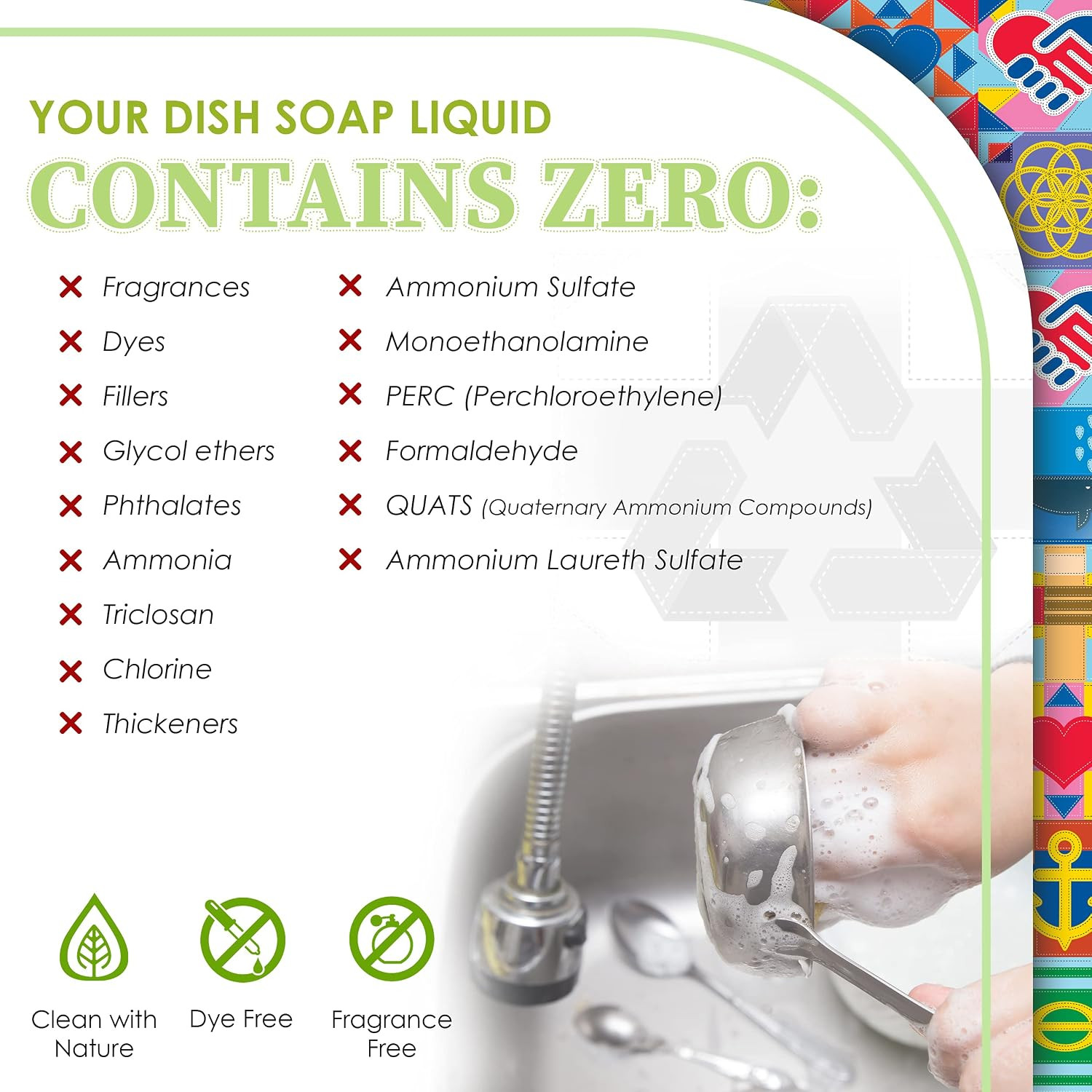 Truly Free Non Toxic Dish Soap Kit | Natural Concentrated Dishwashing Liquid – S