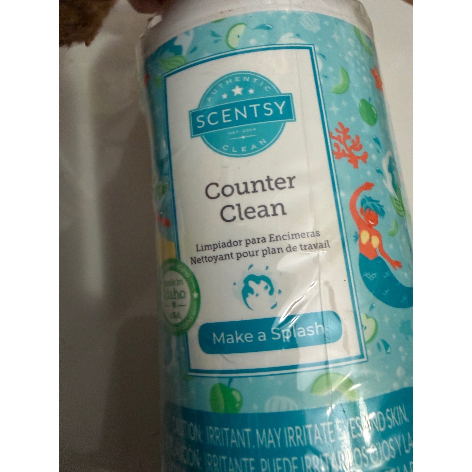 Scentsy Counter Clean Make a Splash Multi Surface Spray Cleaner 16oz New