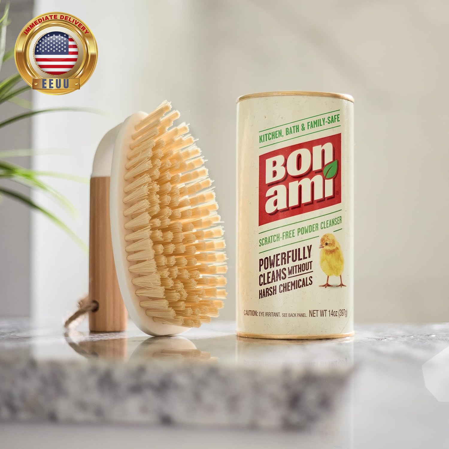 Powder Cleanser for Kitchens & Bathrooms – All Types of Surfaces, Cleans Grime &