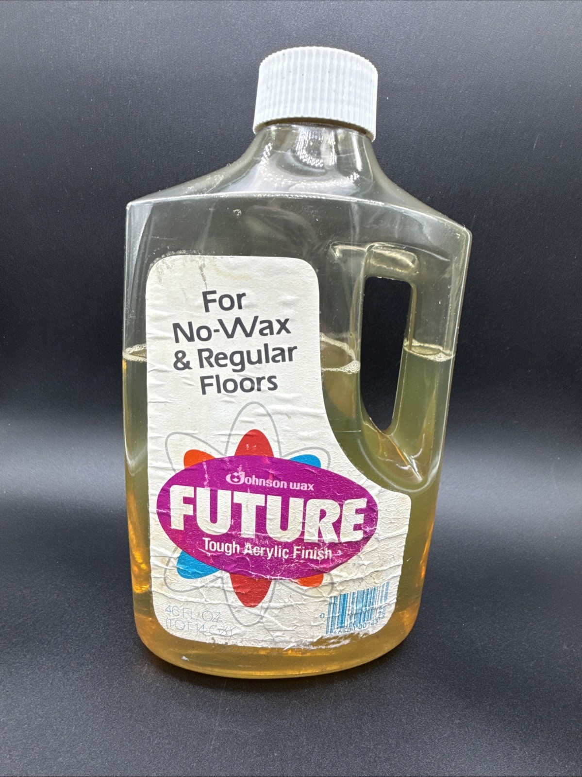 Vintage Future No Wax Floor Shine 1980 SE Johnson 46 oz ~75% full