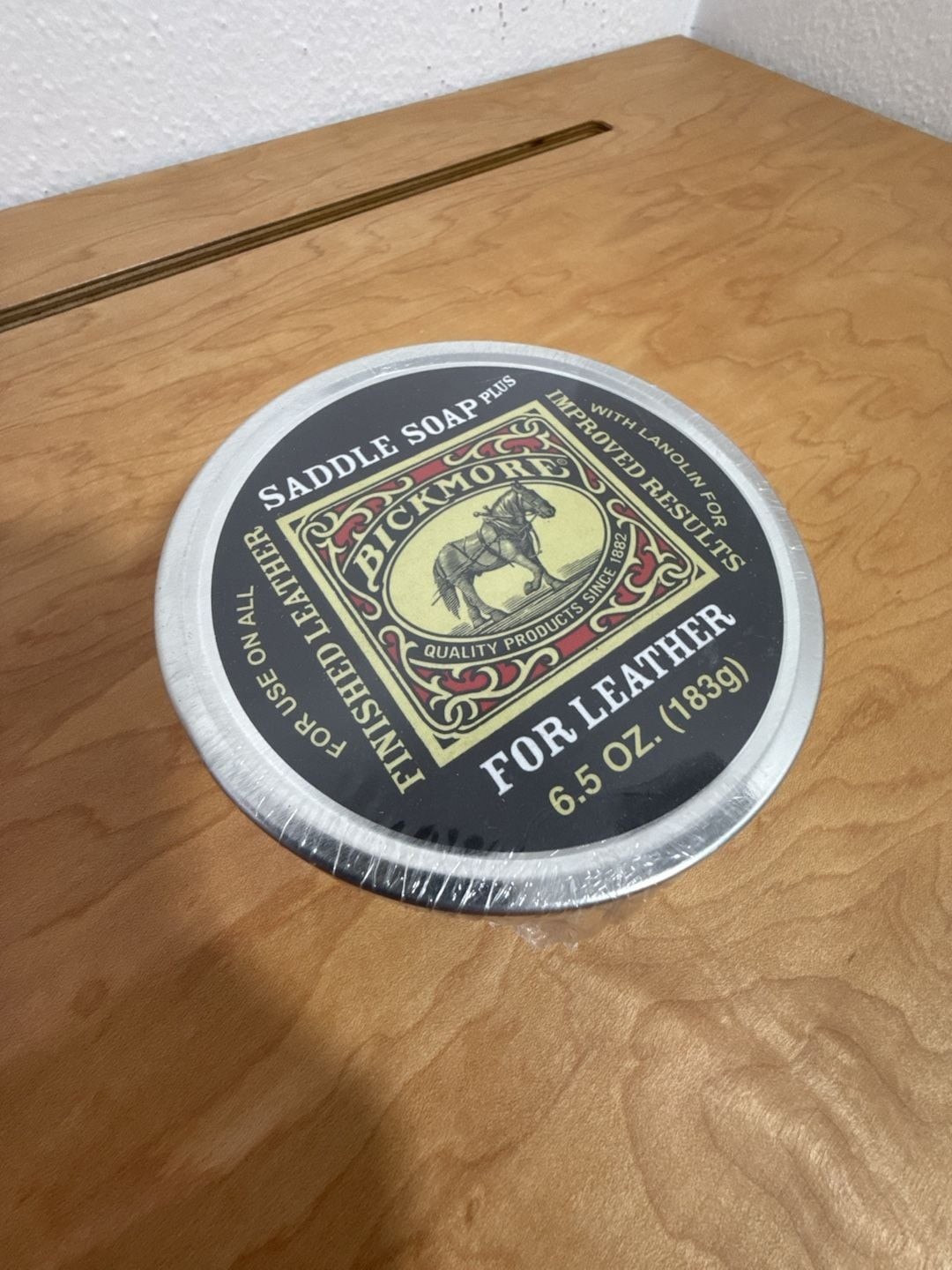 Bickmore Saddle Soap Plus 6.5 oz Leather Cleaner and Conditioner