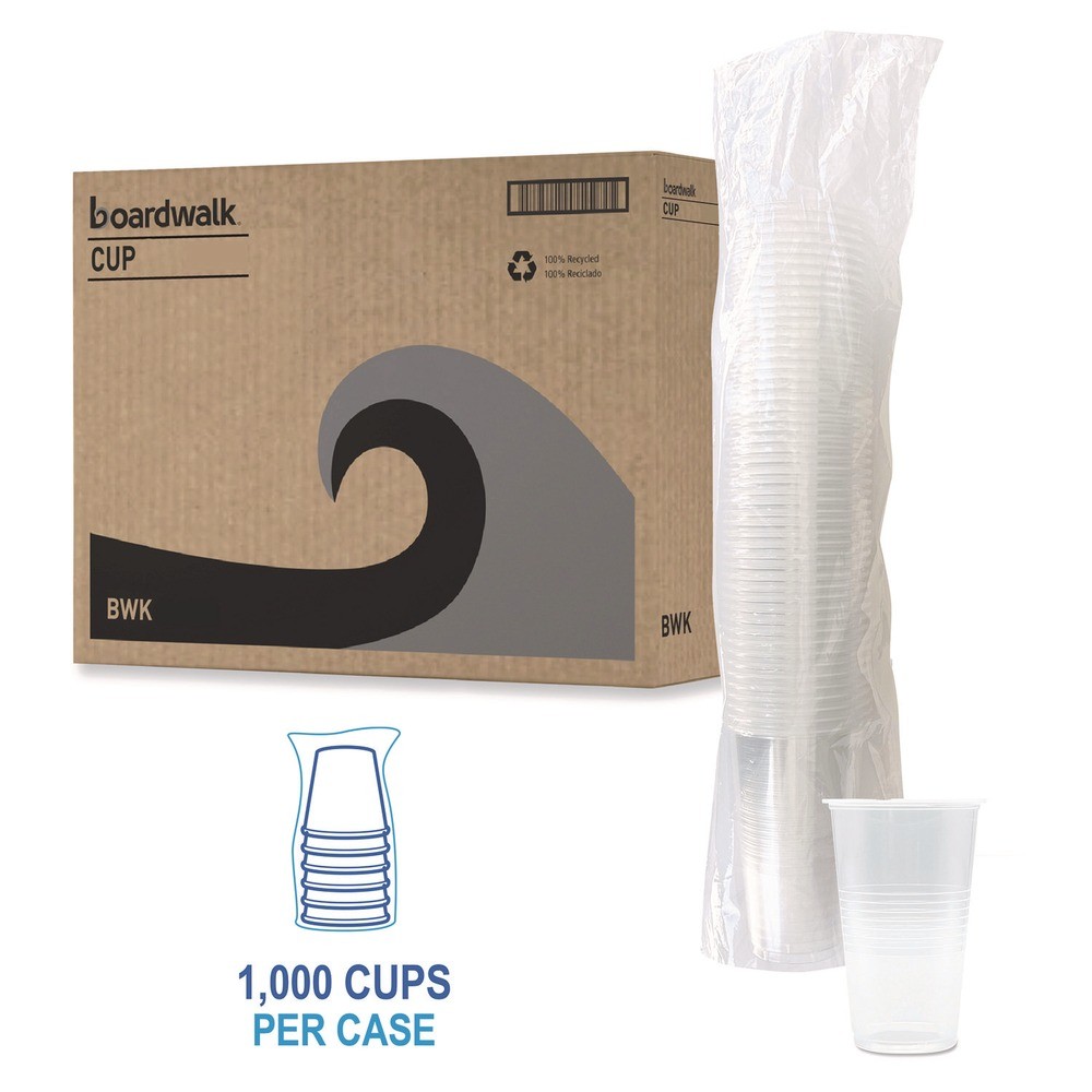 Boardwalk TRANSCUP20CT 20 oz. Translucent Plastic Cold Cups – CL (1000/CT) New