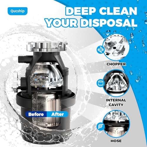 Garbage Disposal Cleaner Deodorizer Tablets 12 Count Citrus Scent Sink Freshener