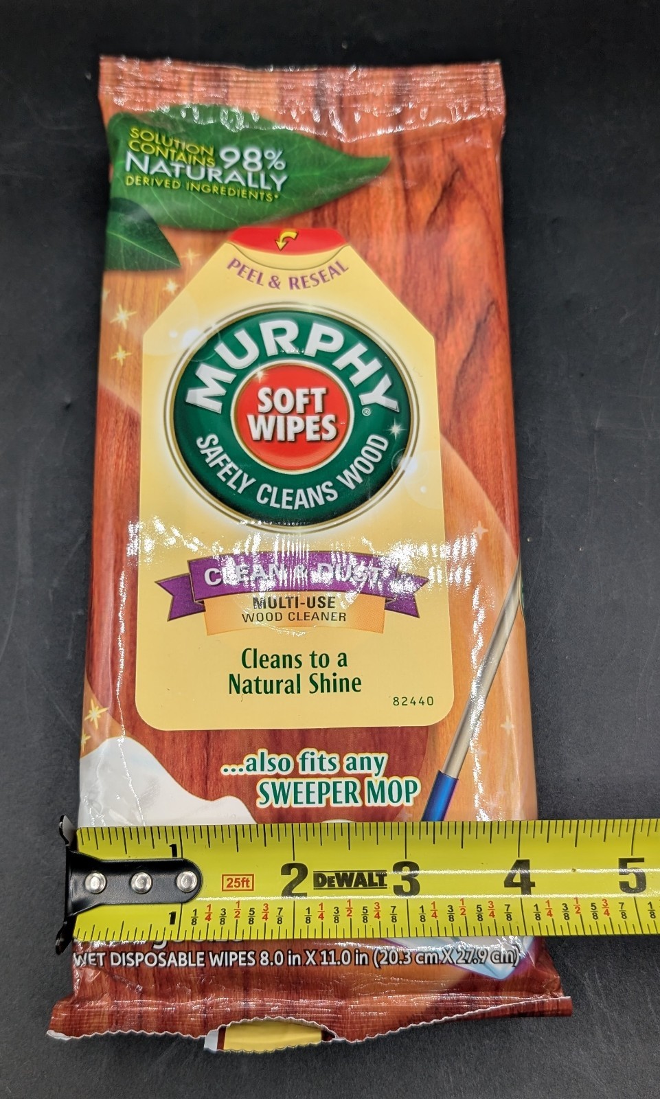 TWO Packs Murphy Soft Wipes Clean & Dust Multi-Use Wood Cleaner, SEALED, 18 Each