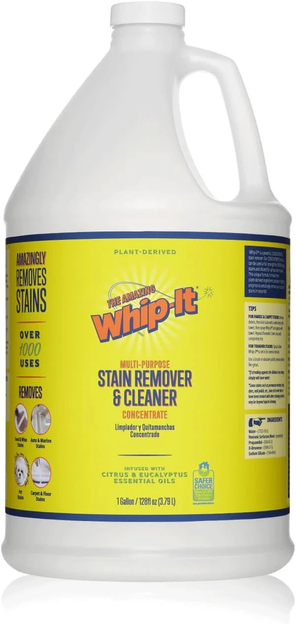 Whip It Cleaner Concentrate, Multi Purpose Stain Remover, Plant Based Enzyme Cle
