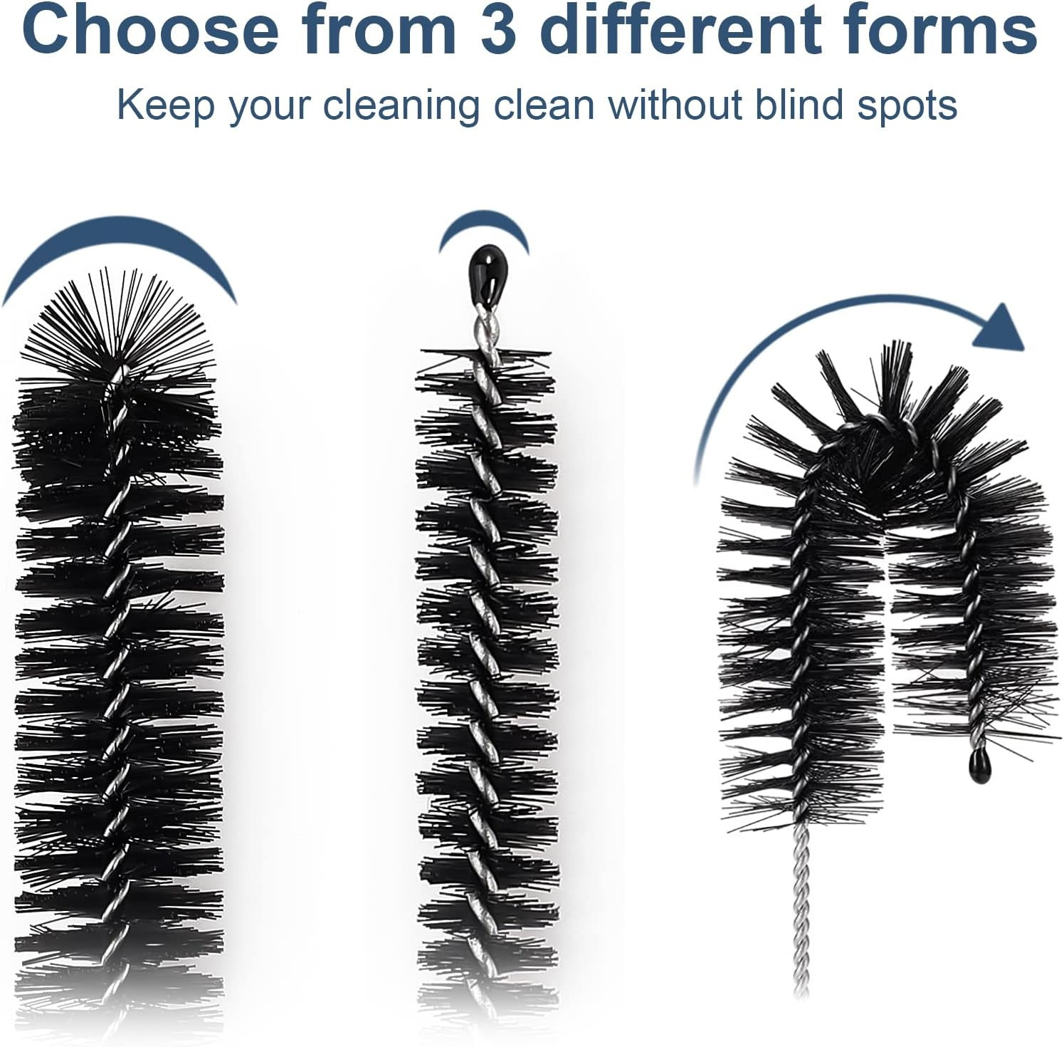 Straw Cleaner Brushes Sets, 12 Pieces 8.2 Inch Botthle Cleaning Brush and Nylon