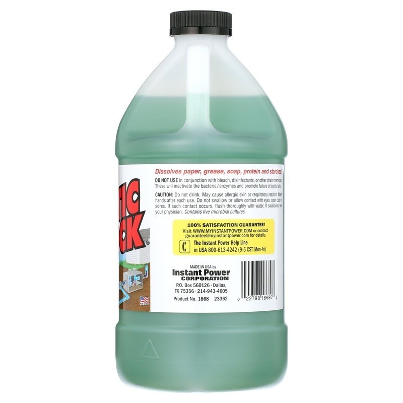Septic Shock Liquid 67.6oz Supercharged Bacteria Cleaner Clogged Septic Systems