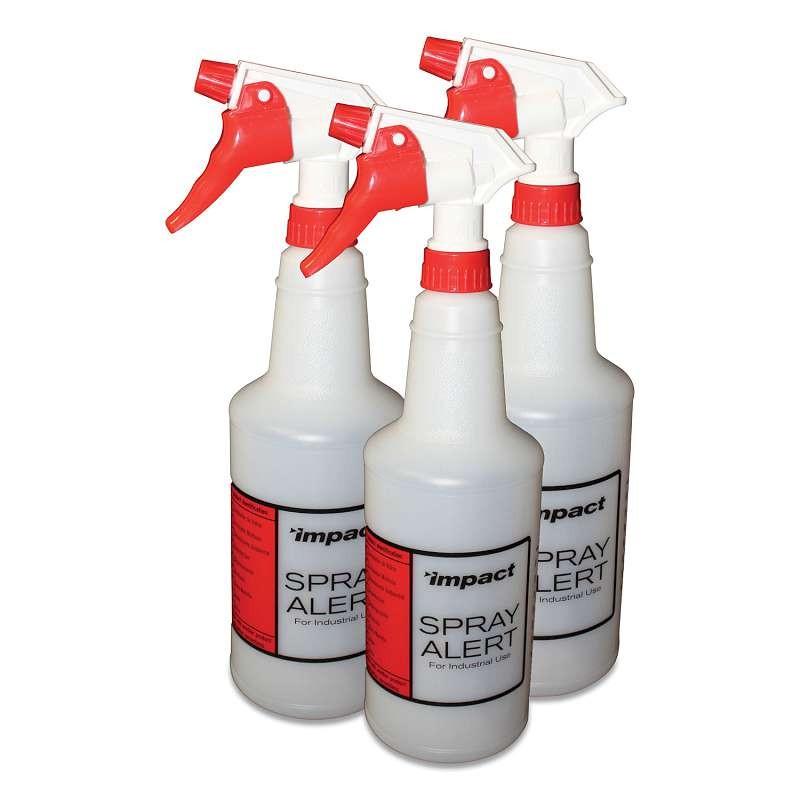 Impact? Spray Alert System, 32 oz, Natural with Red/White Sprayer, 3/Pack, 24 Pa