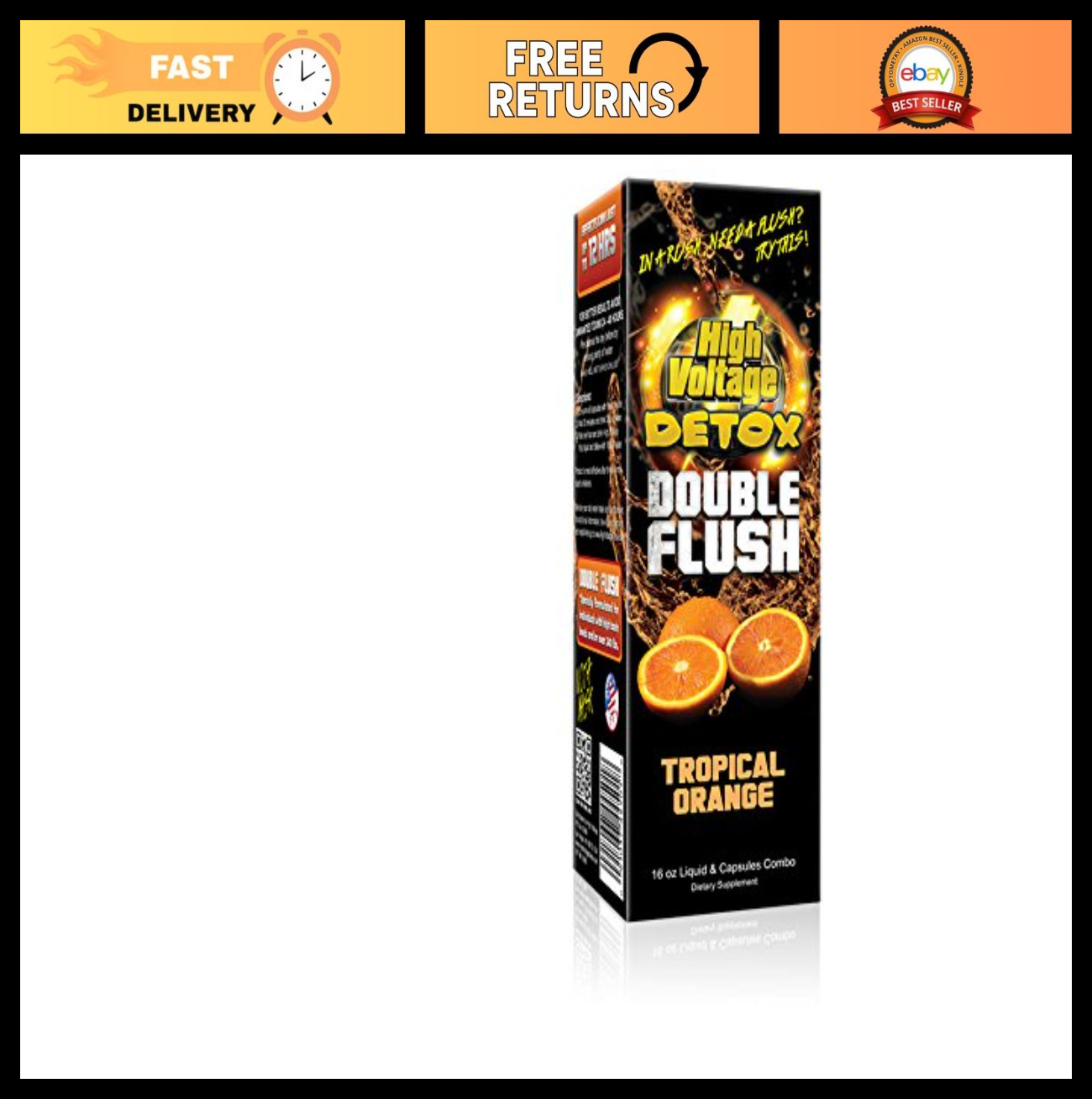 High Voltage Double Flush Tropical Orange – Vibrant Color, Long-Lasting Effects