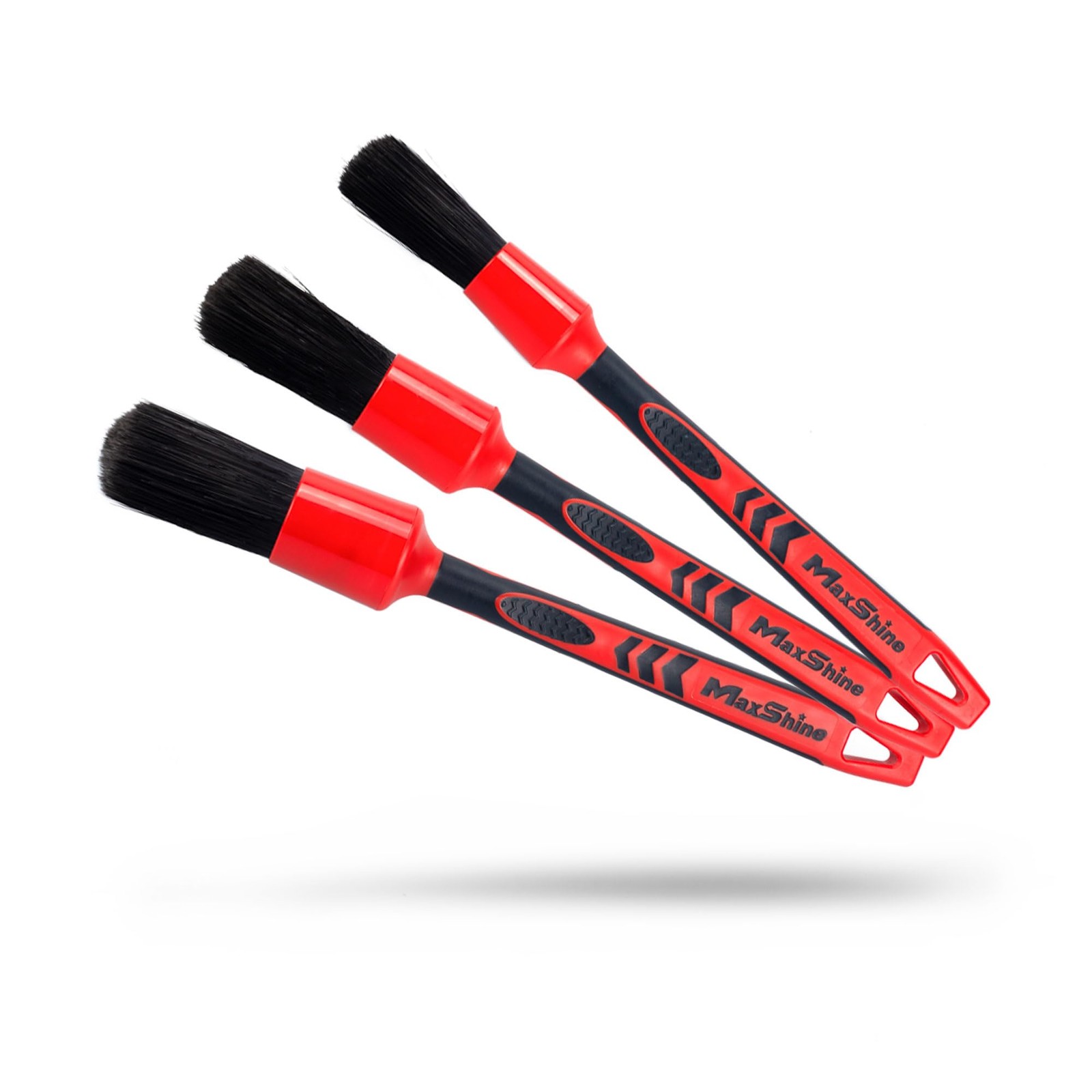 Maxshine Universal Red & Black Combo Detailing Brush – Versatile Brush for In…
