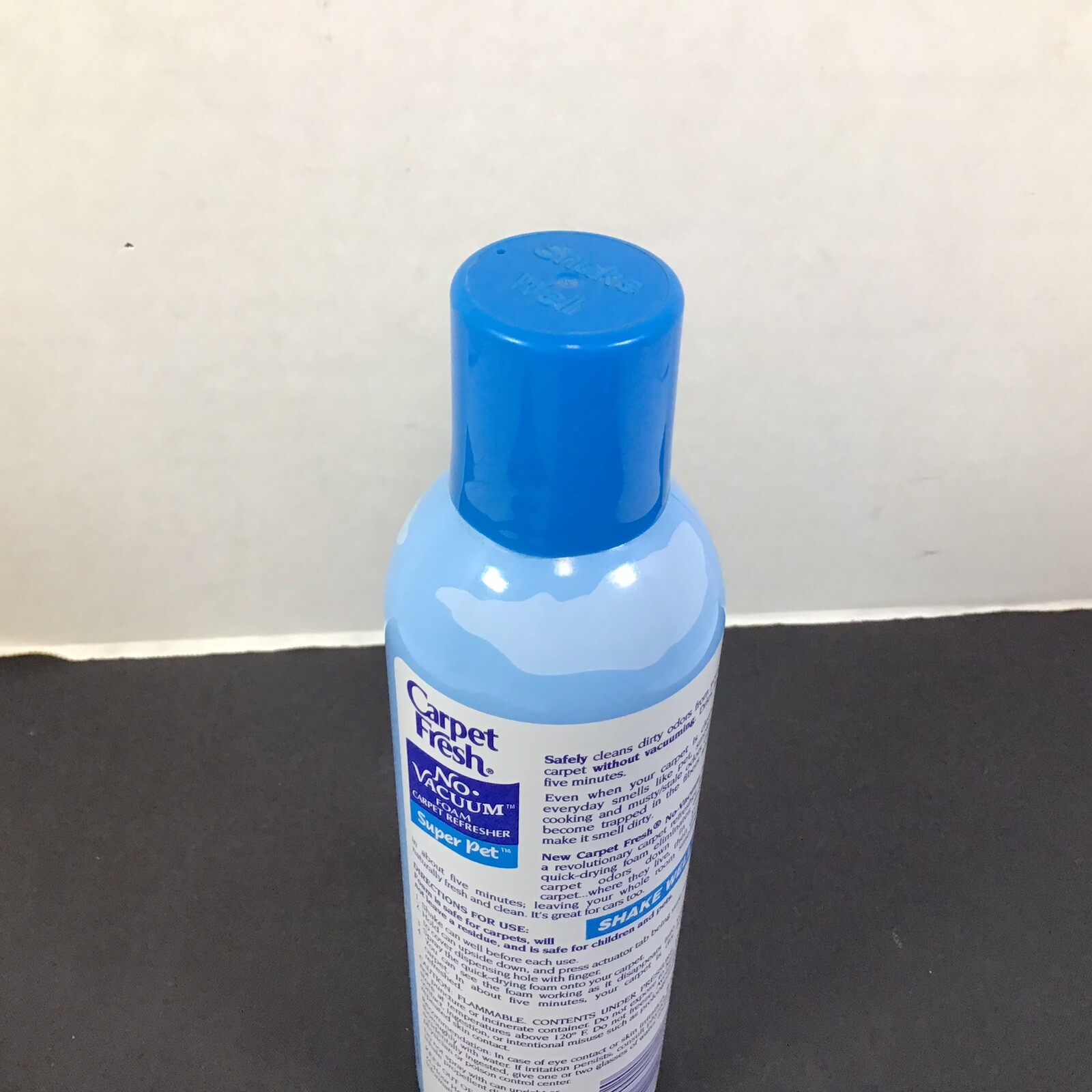Vintage 1999 Carpet Fresh No Vacuum Foam Carpet Refresher Super Pet 10.5 oz New
