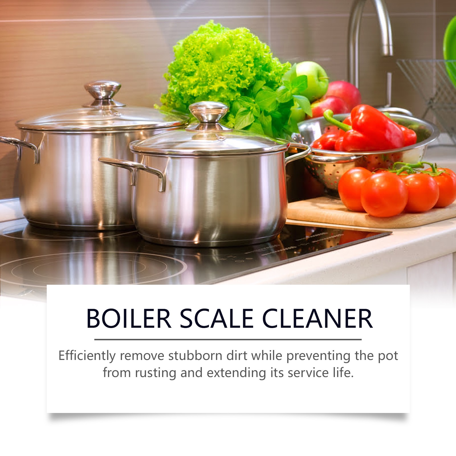 Cookware Cleaner for Grease & Black Stain Removal – Kitchen Stove Pan Cleaner