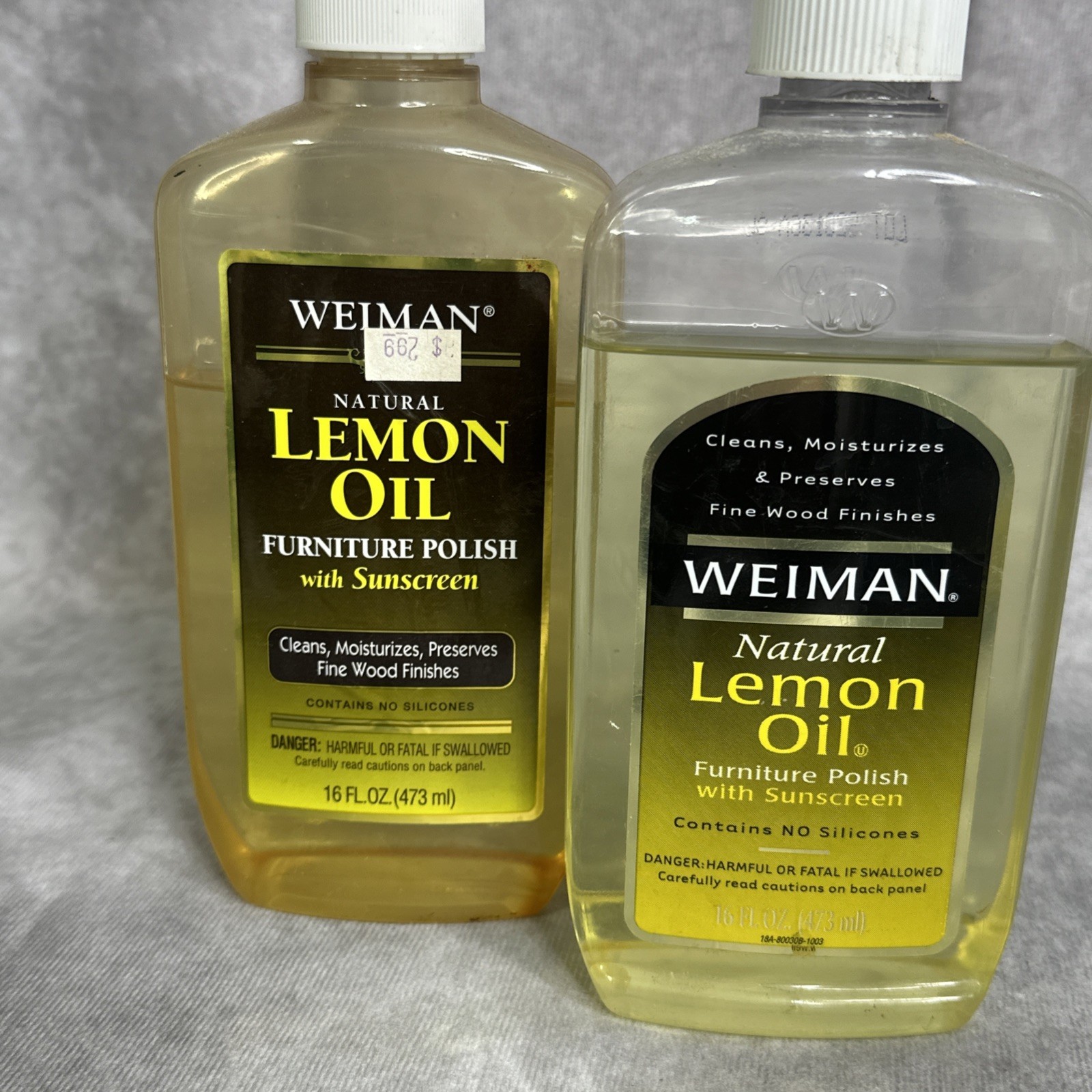Weiman Natural Lemon Oil Furniture Polish With Sunscreen 16 oz Discontinued (2)