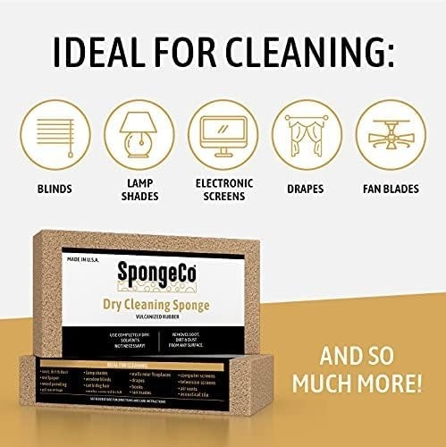 Pack of 36 SpongeCo Dry Cleaning Soot Remover Sponges for Dust & Dirt Remover