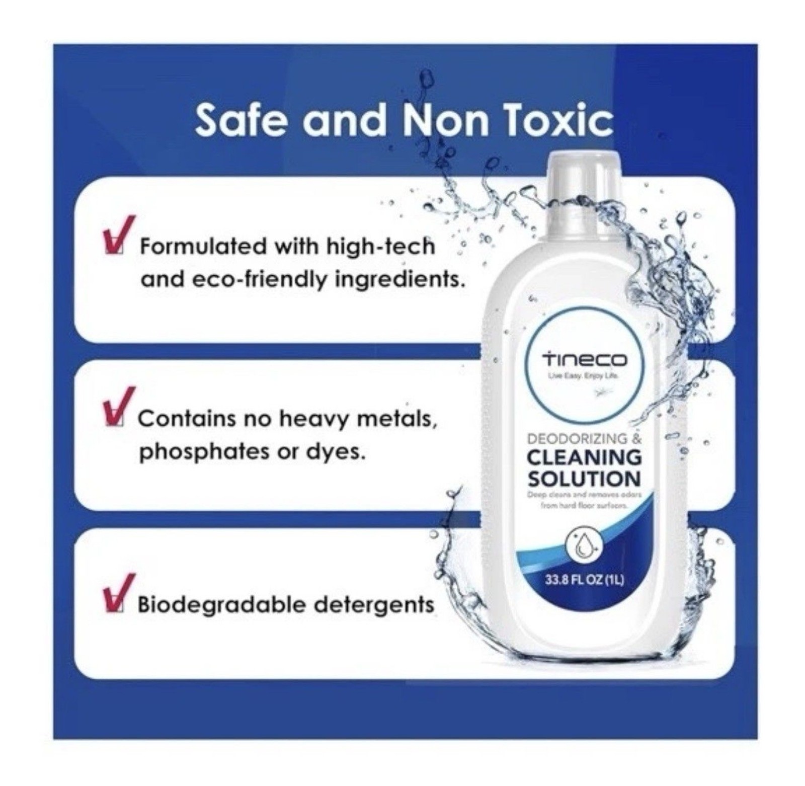 Tineco Floor Deodorizing And Cleaning Solution (33.8 OZ) New Sealed In Box