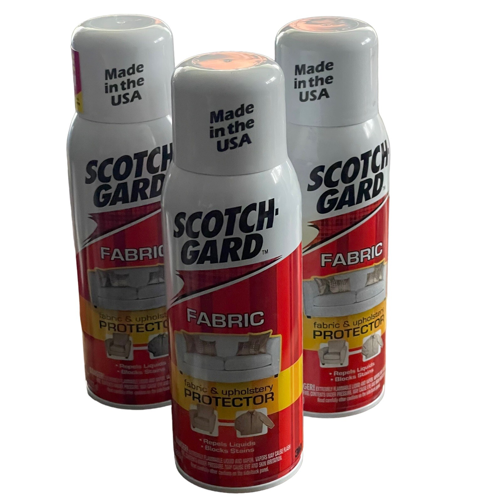 Scotchgard 3M Fabric & Upholstery Protector 10 oz Old Formula New 2007 Lot Of 3