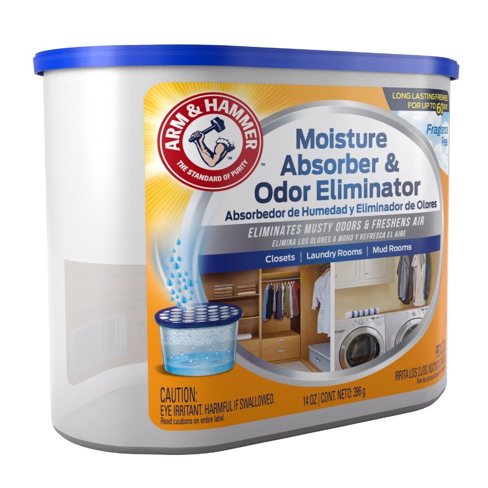 (3 pack) Fragrance Free Disposable Moisture Absorber 14 oz. Tub