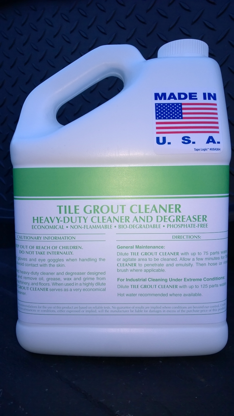TILE GROUT CLEANER 5 GALLON PAIL CONCENTRATE DEGREASER PATRIOT CHEMICAL SALES