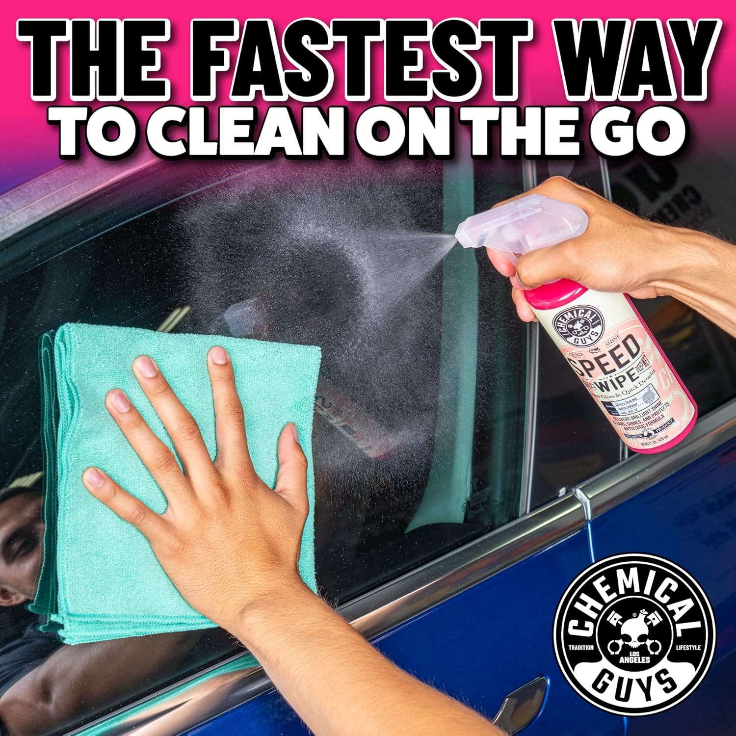 Chemical Guys Speed Wipe 16 Fl Oz Quick Detailer High Gloss Streak Free Shine
