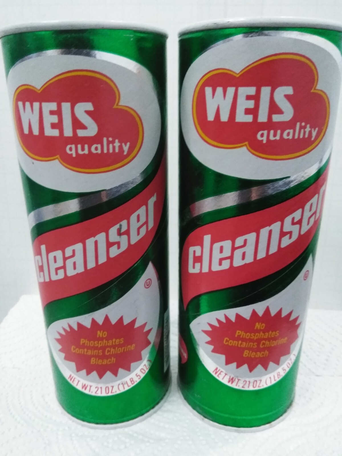 N.O.S WEIS MARKET INC SUNBURY PA WEIS QUALITY CLEANSER POWDER 21.OZ (2PK) SEALED