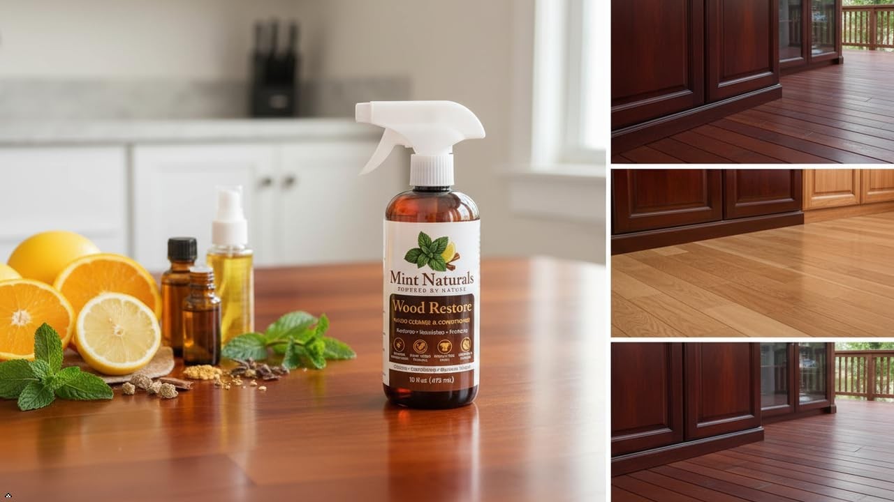 Natural Wood Cleaner & Conditioner – Plant-Based 16oz, Eco-Friendly, USA Made
