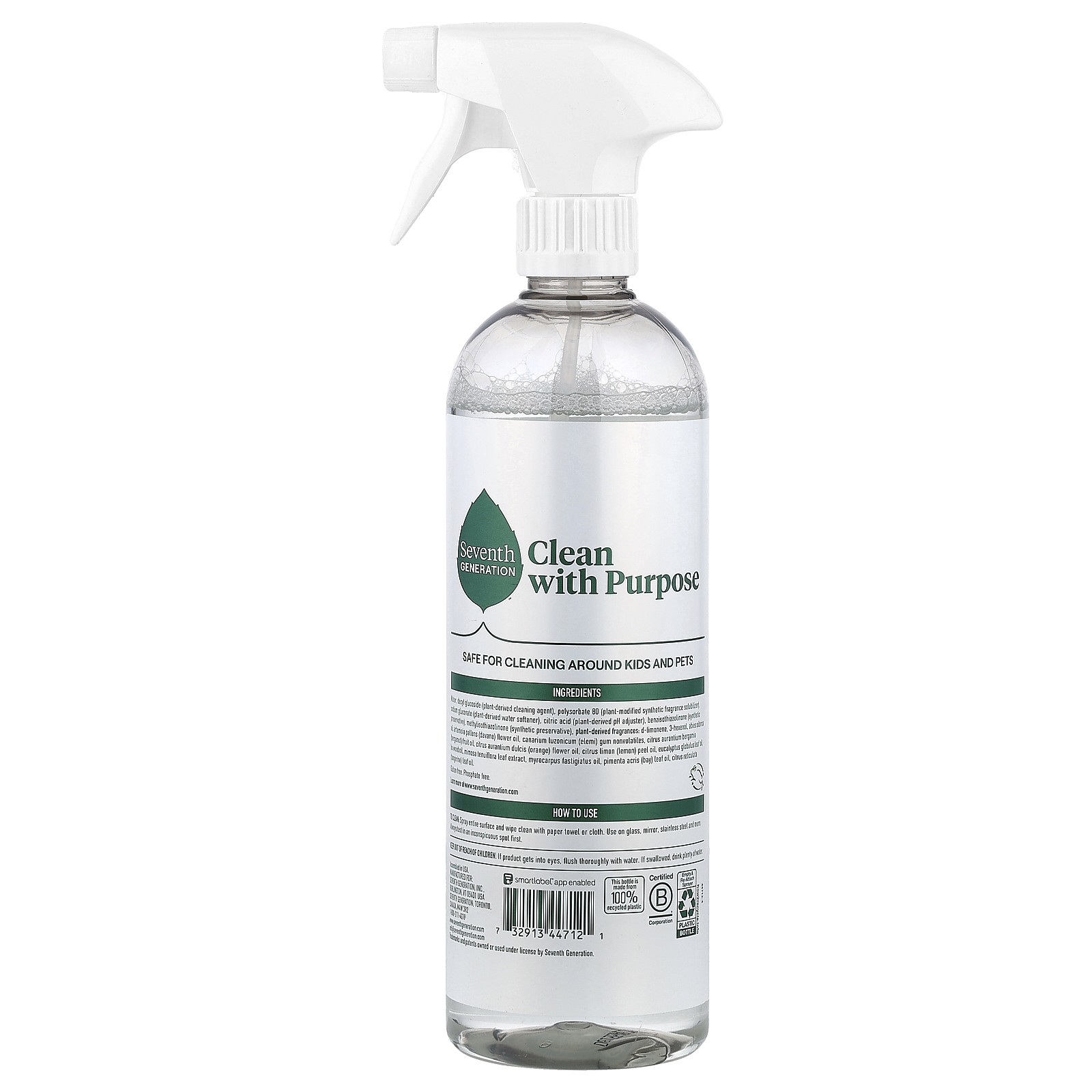 Glass Cleaner, Sparkling Seaside, 23 fl oz (680 ml)
