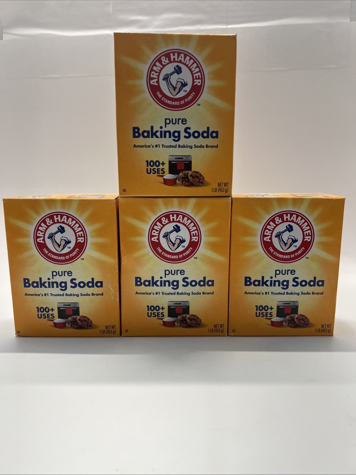 Arm & Hammer Pure Baking Soda, 1lb (Pack of 4) EXP 11/27