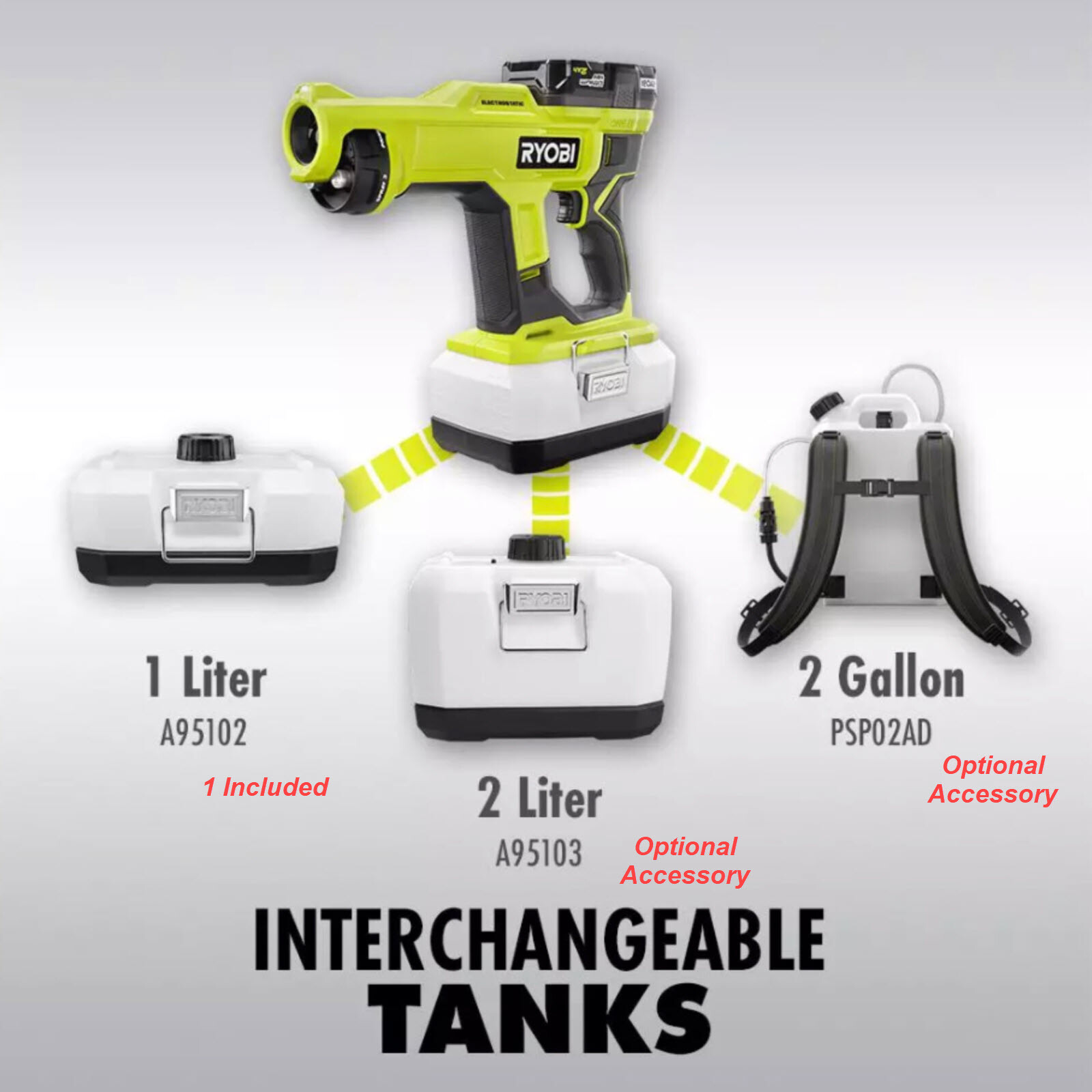 New Ryobi ONE+ 18V Cordless Electrostatic Sprayer PSP02 TOOL ONLY (6 Avail)
