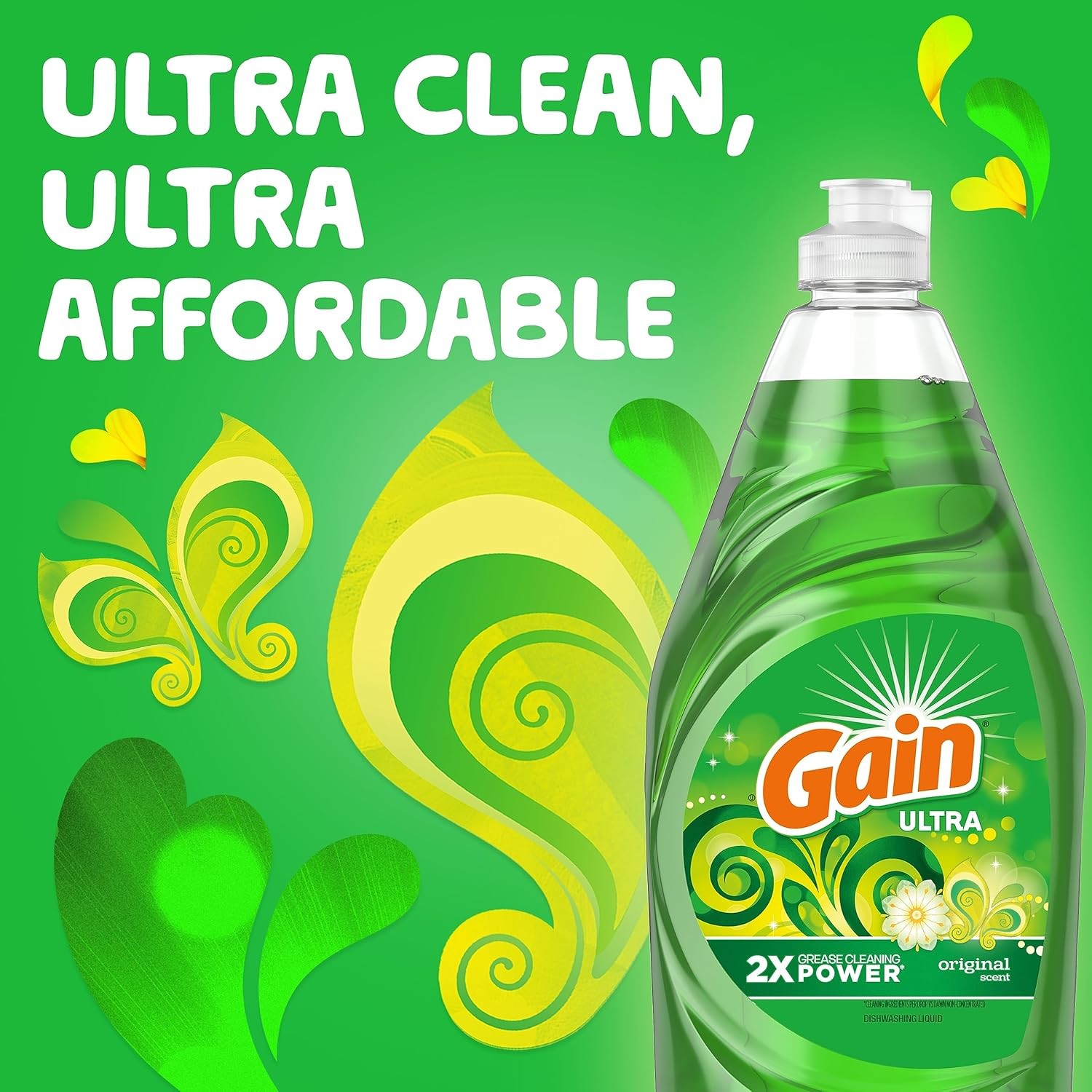 Gain Ultra Liquid Dish Soap Original Scent 38 oz