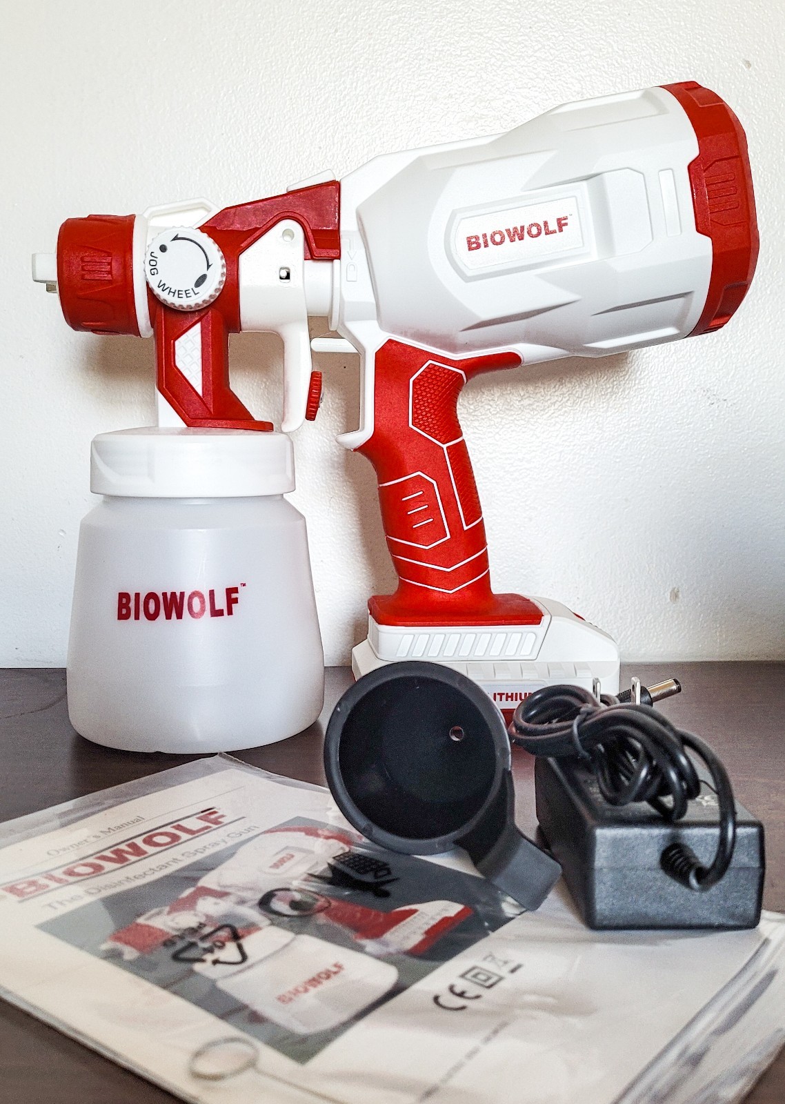 BioWolf Disinfectant Spray Gun – New in Box – Cordless Portable Sanitizer