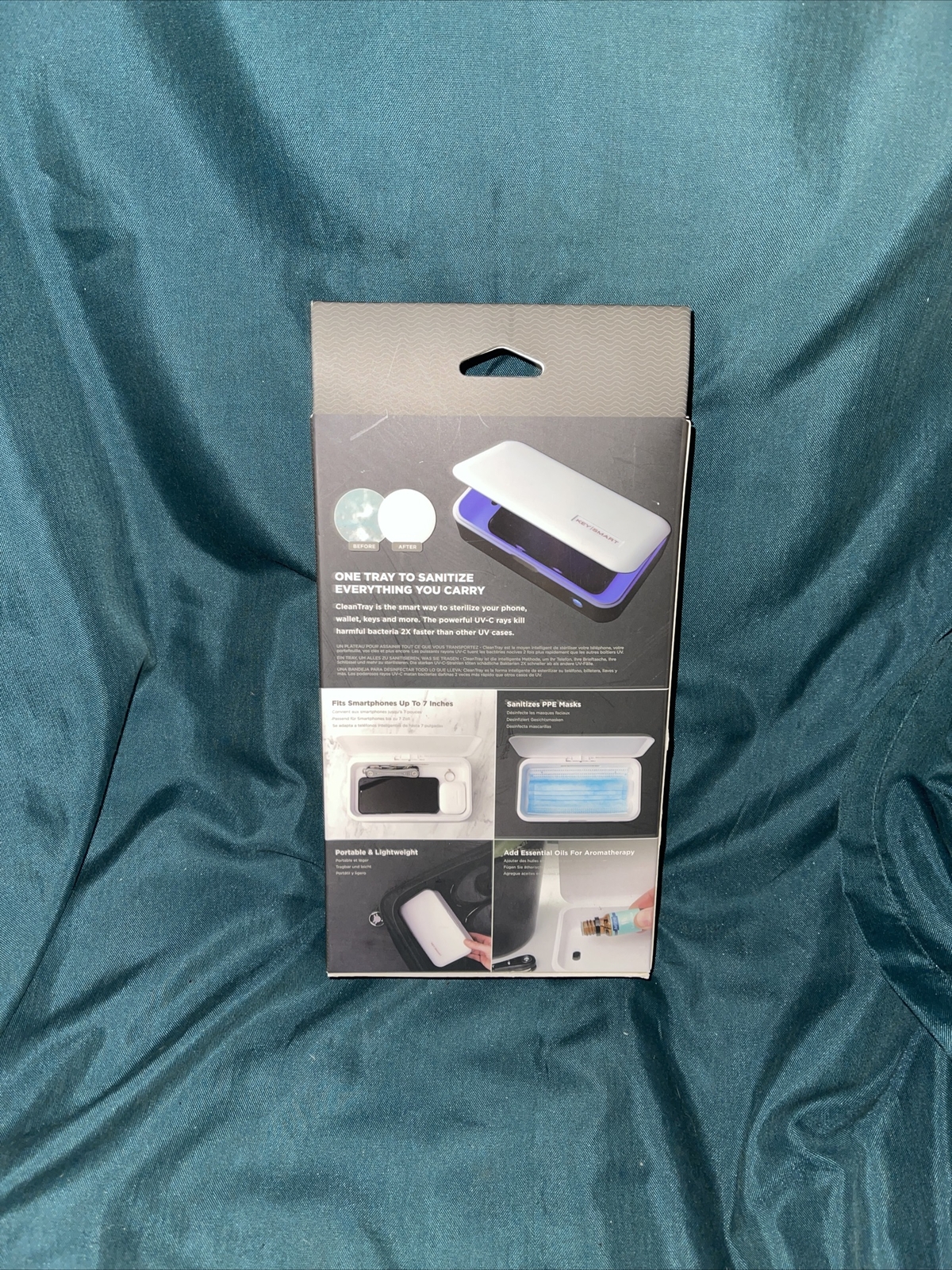 KEYSMART KS907-WHT CLEAN TRAY UV LIGHTSTERILIZATION CASE-WHITE-BRAND NEW!