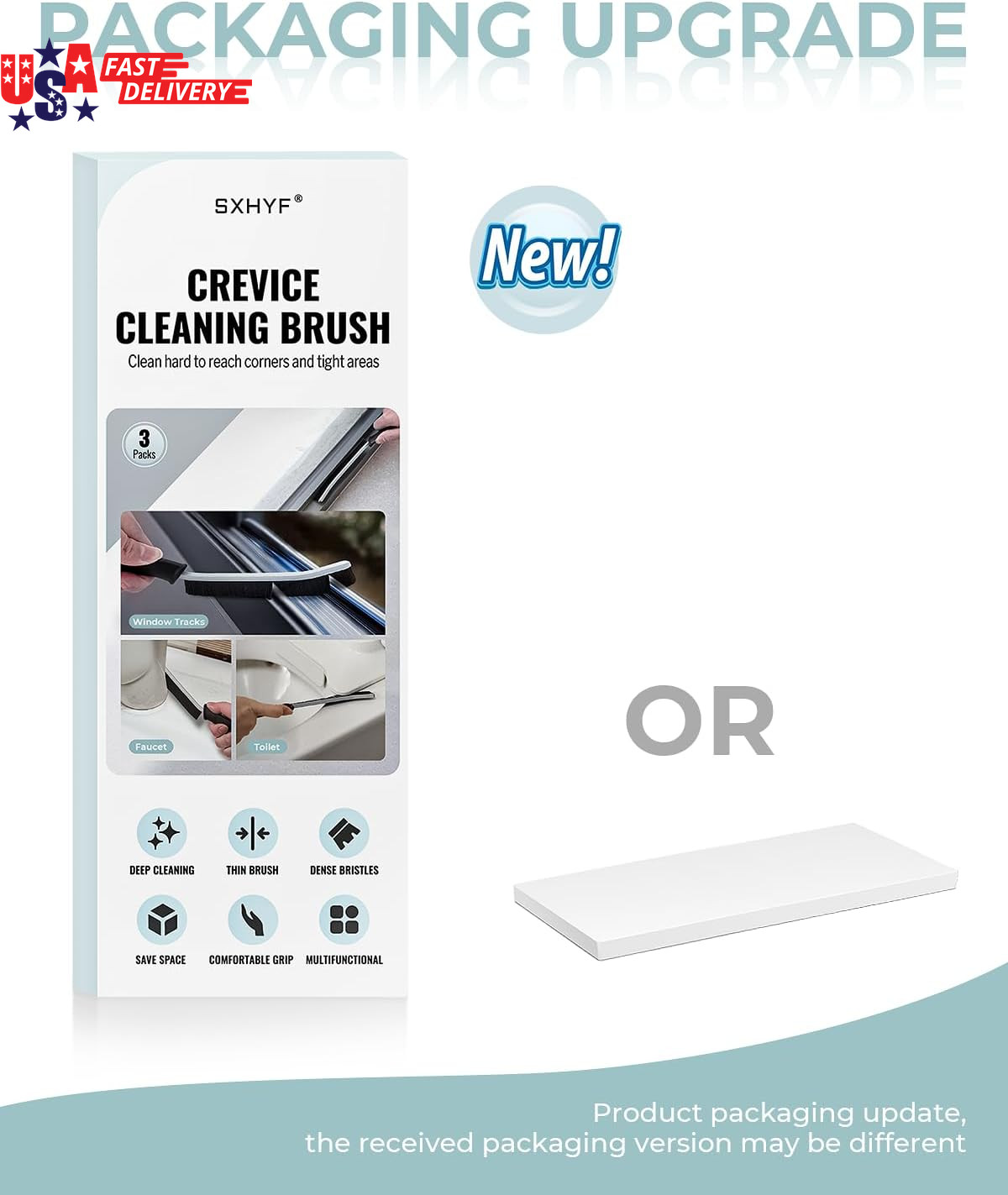 Crevice Cleaning Brush – Grout Scrub Brush, House Cleaning Supplies, Gap Cleanin