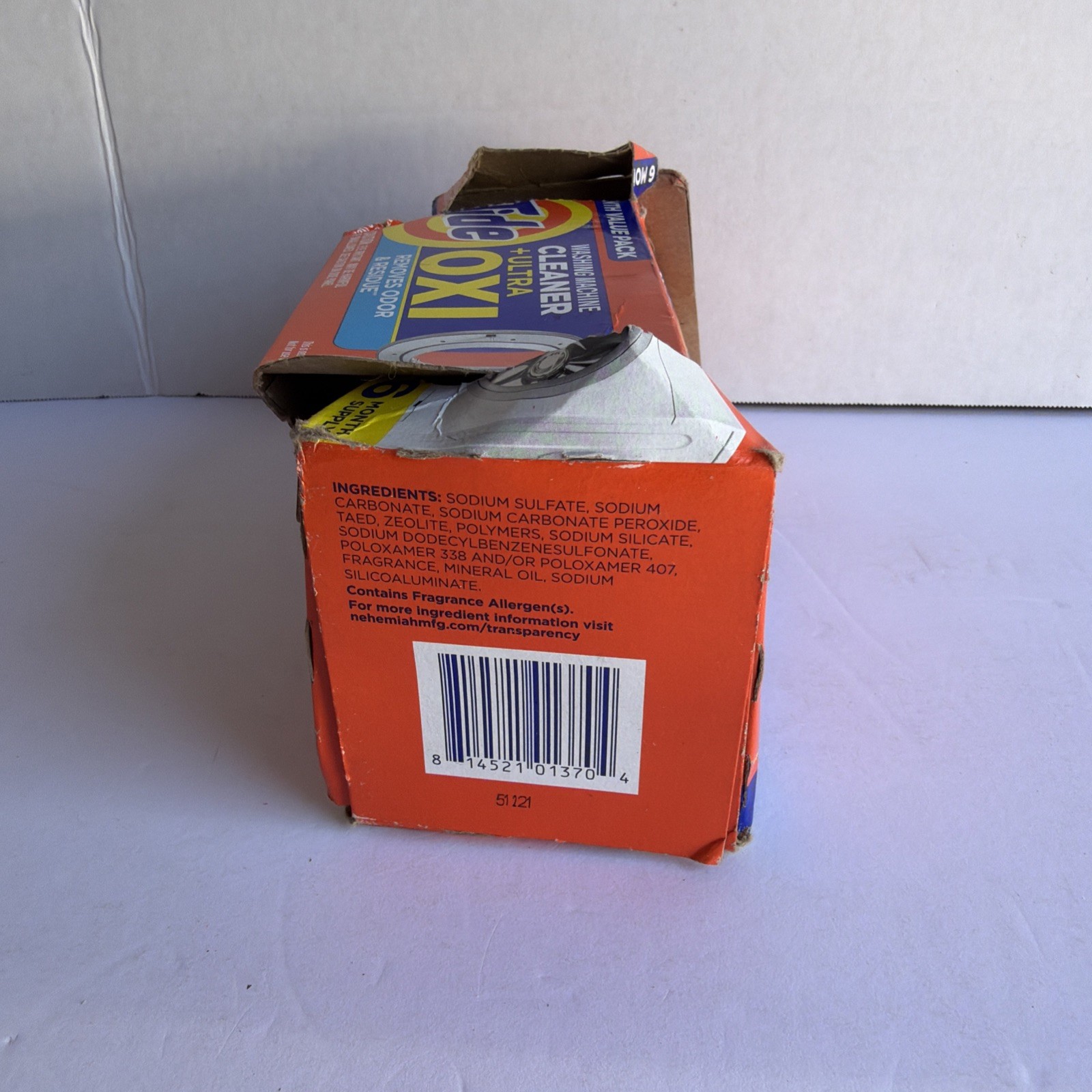 Tide Washing Machine Cleaner with Oxi Fresh Scent 6 Pouches New