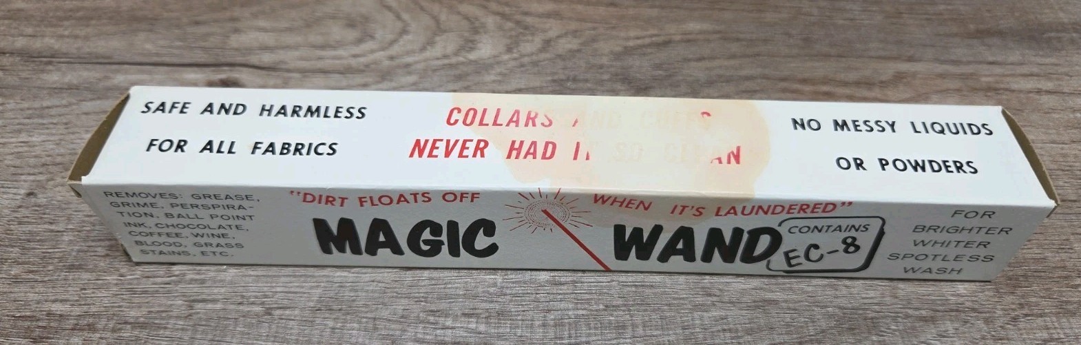 NOS Magic Wand Spot /Stain Remover Sticks 2 Sticks In Box 5oz Package