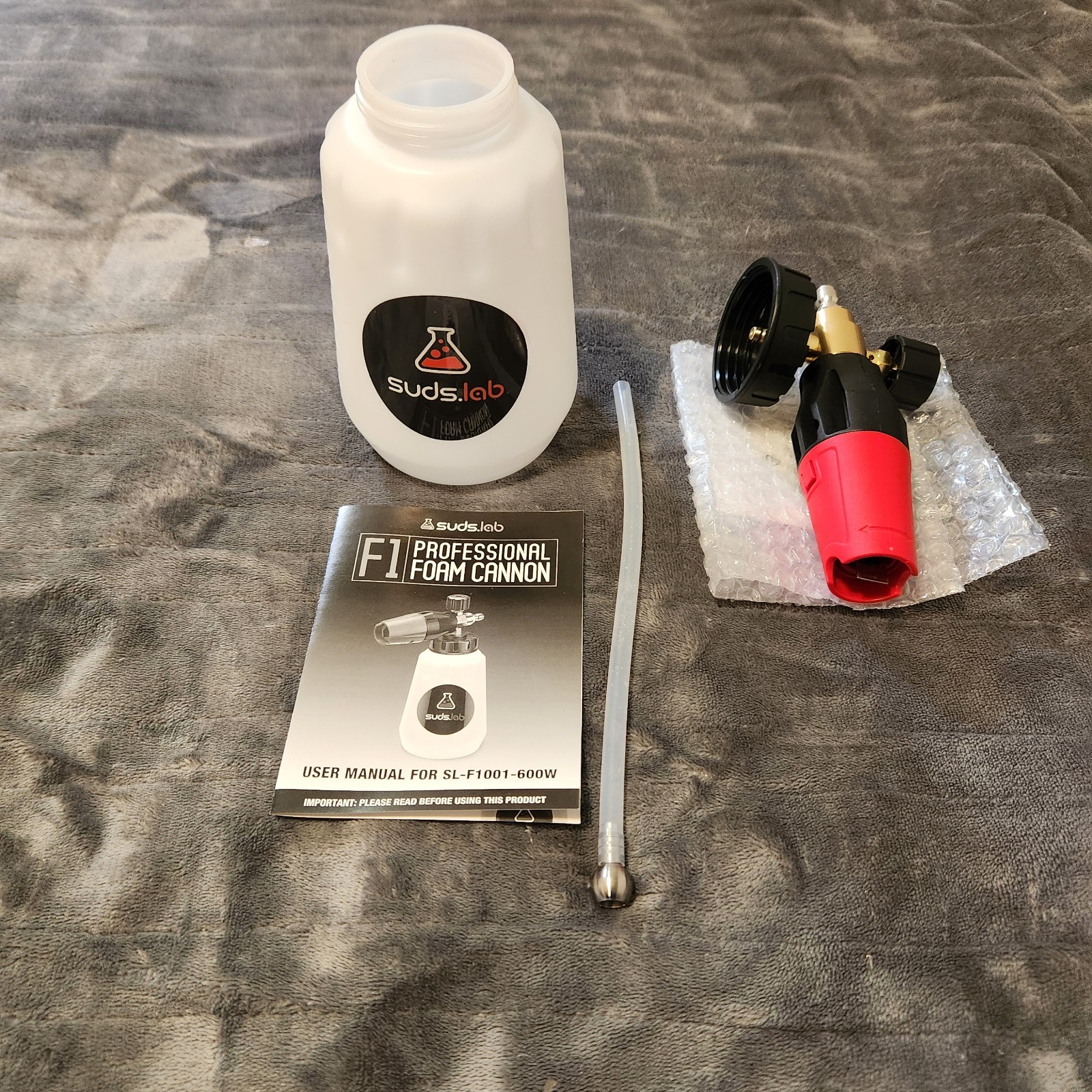 Suds Lab F1 Professional Foam Cannon w Adjustable Foam New-Open Box.