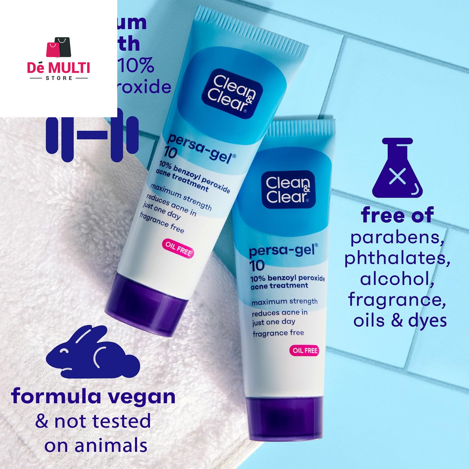 Clean & Clear Persa-Gel 10 Acne Gel, 10% Benzoyl Peroxide, 1 fl. oz
