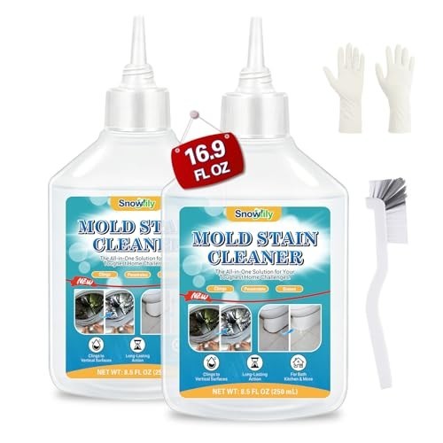 Heavy-Duty Mold Stain Remover Gel 16.9 Fl Oz – Cleaner for Grout, Bathroom, Wash