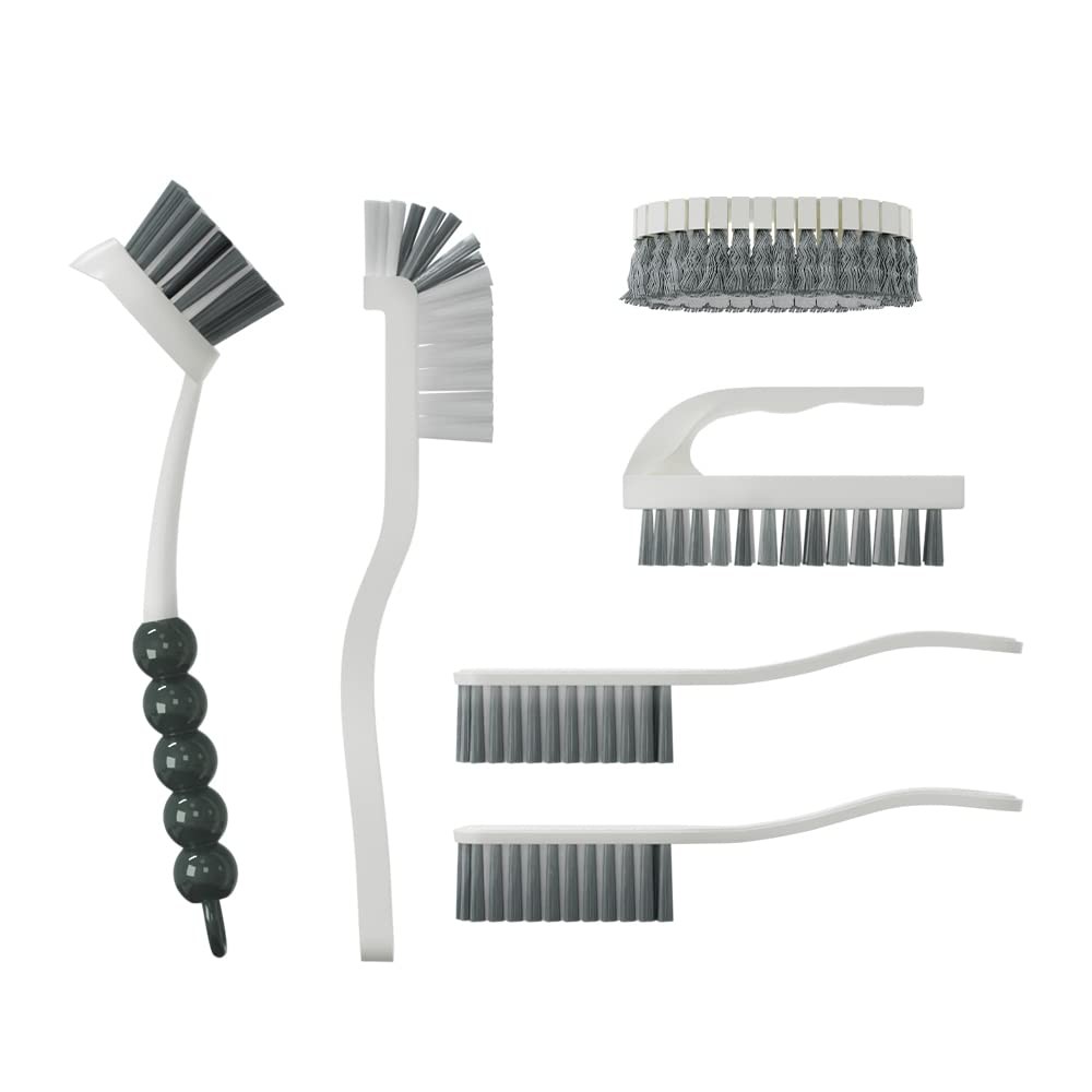 CN1ST 6 PCS Cleaning Brush, Scrub Brush Set for Kitchen and Bathroom Househol…